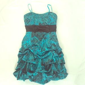 Ruby Rox strapless ruffled party dress